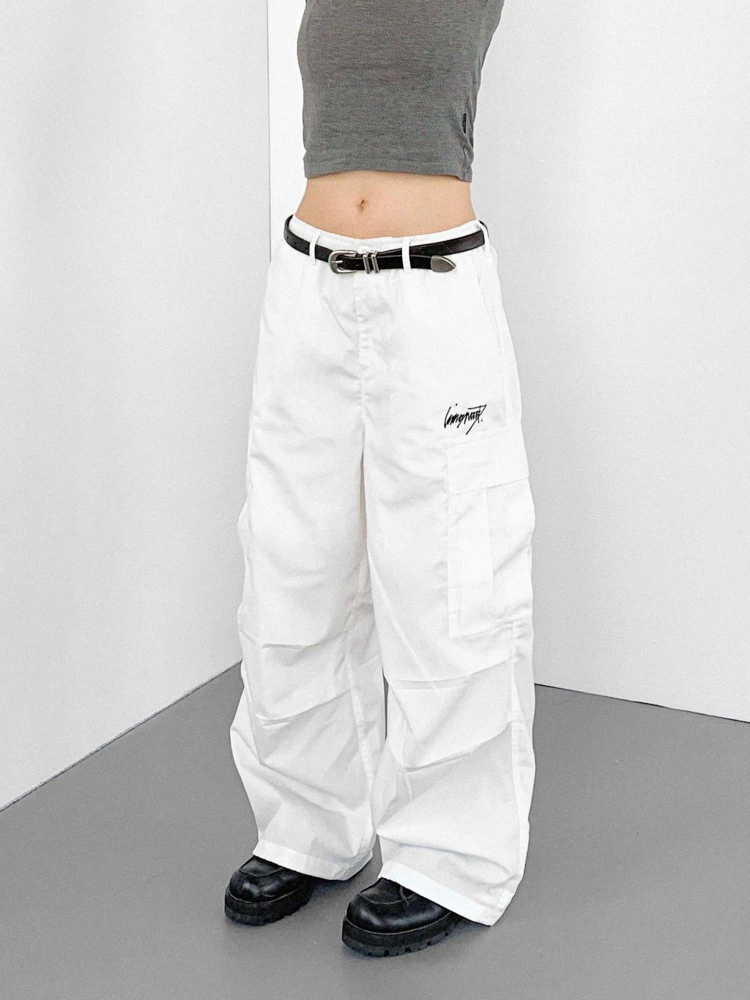 innomoood Heavy Duty Adjustable Cargo Parachute Pants