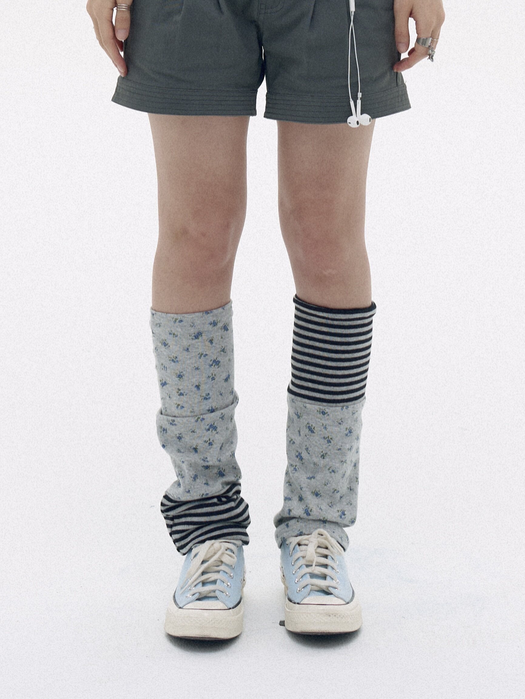 innomoood_Knee_High_Patchwork_Floral_Striped_Women&