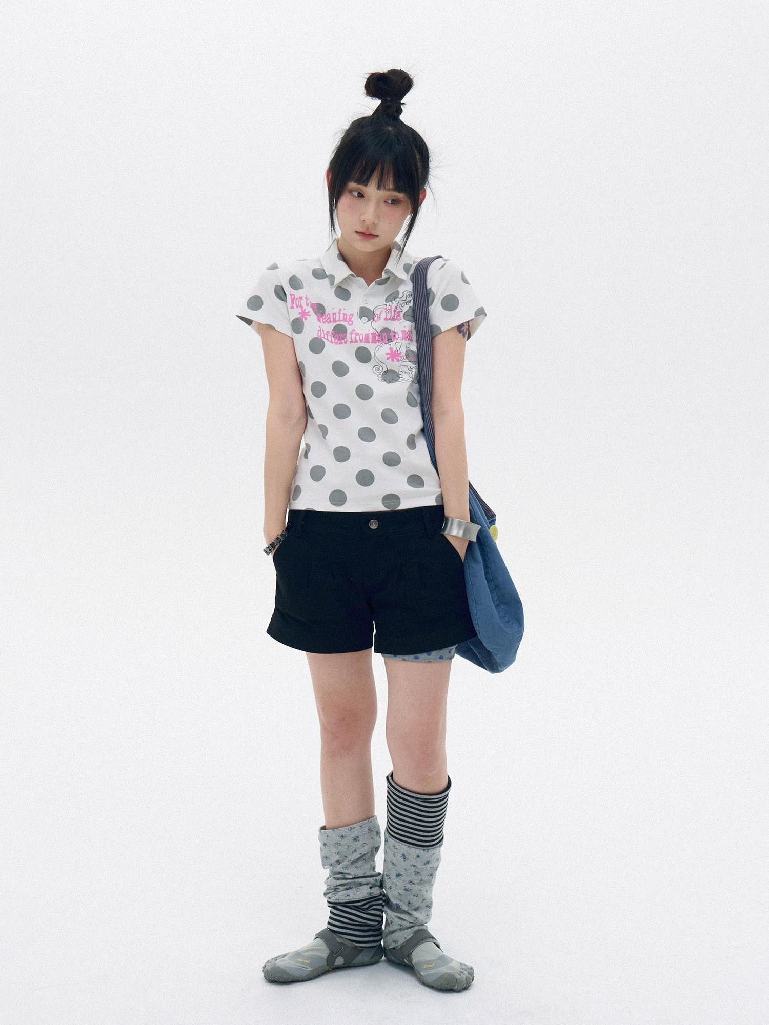innomoood Knee High Patchwork Floral Striped Women&