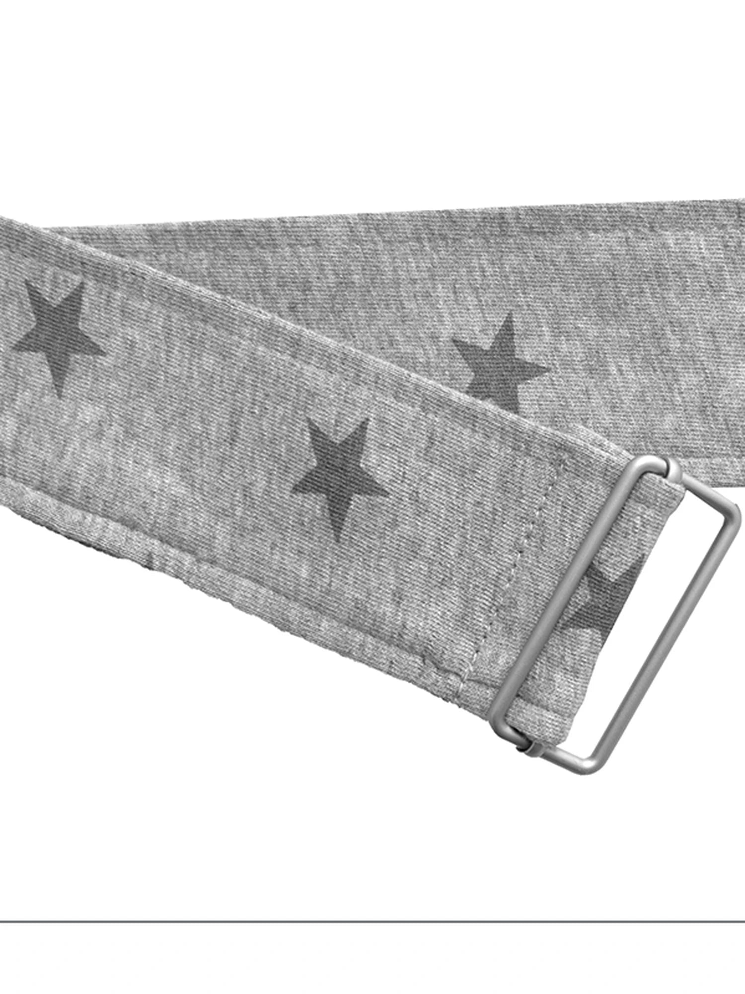 Layered Star Print Knit Skirt With Detachable Waist Pack