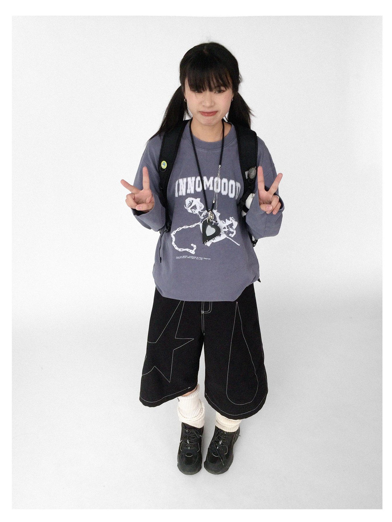 innomoood Love Is A Trap Heavyweight Washed Vintage Tee