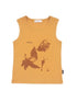 Moth Print Sleeveless Stretch Vest