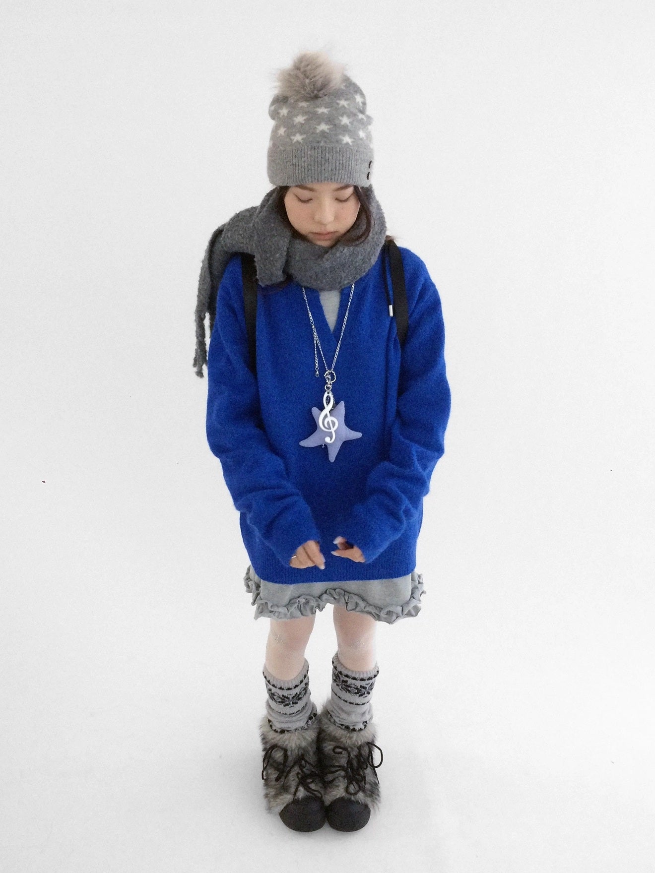 innomoood Office Ready Crew Neck Long Sleeve Solid Pullover Regular Fit Women Sweater