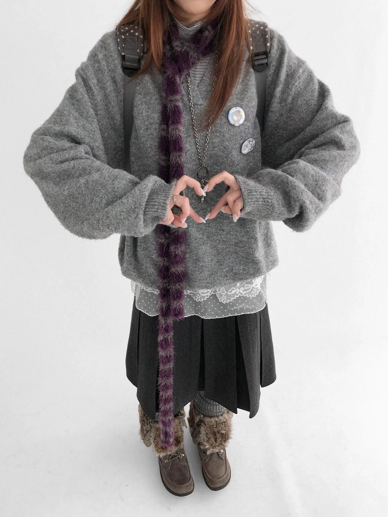 innomoood Office Ready Crew Neck Long Sleeve Solid Pullover Regular Fit Women Sweater