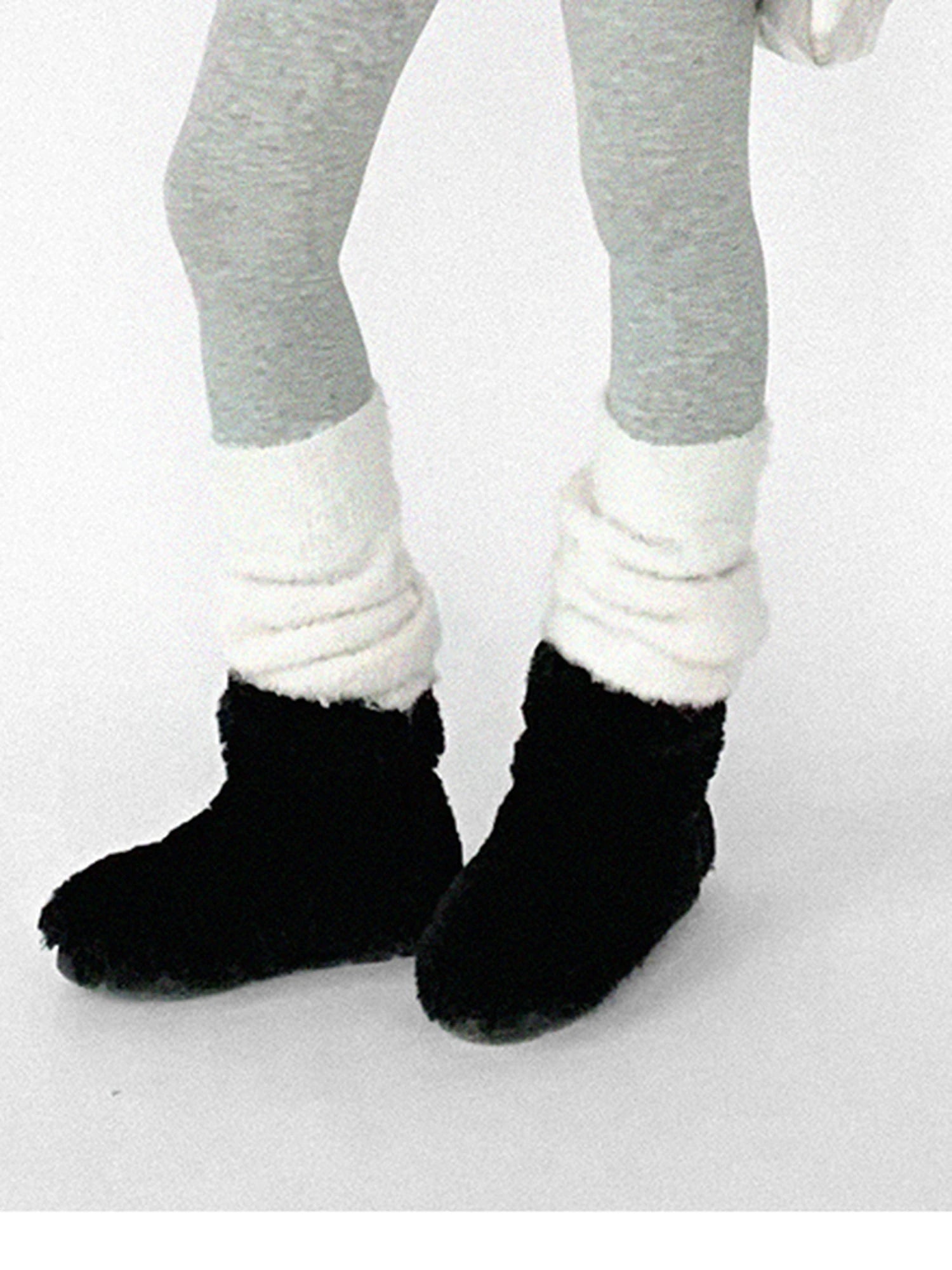 Panda Ear Rib Cotton Hooded Short Jacket