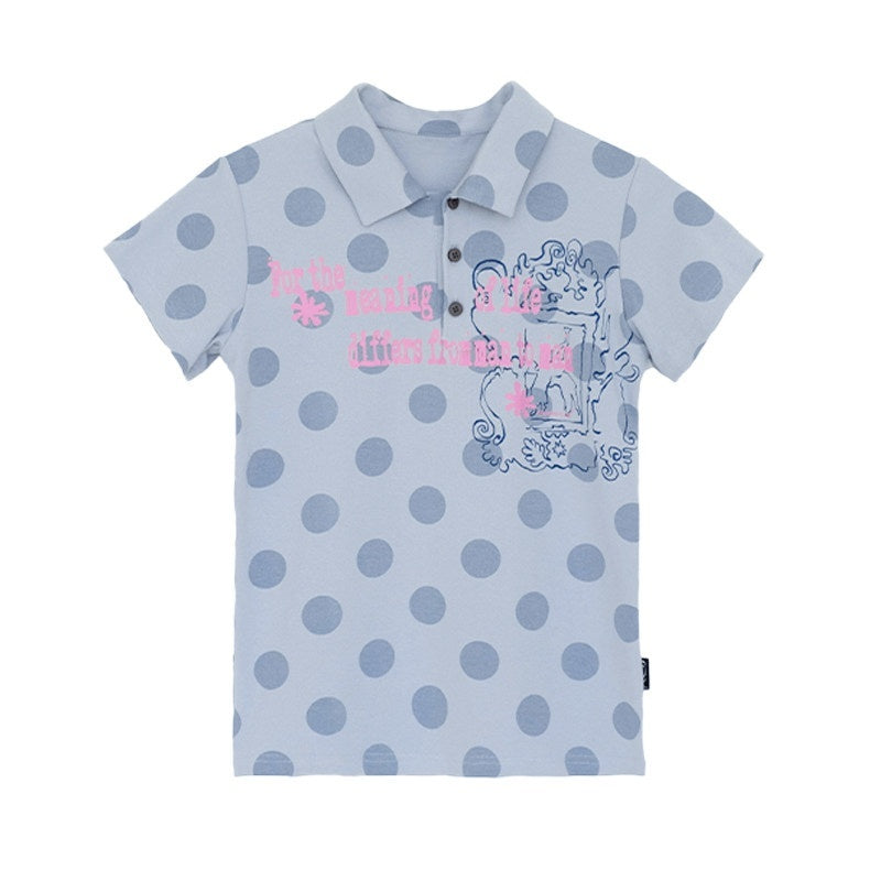 innomoood_Pearl_Polka_Dot_Contrast_Print_Henley_Collar_Women&