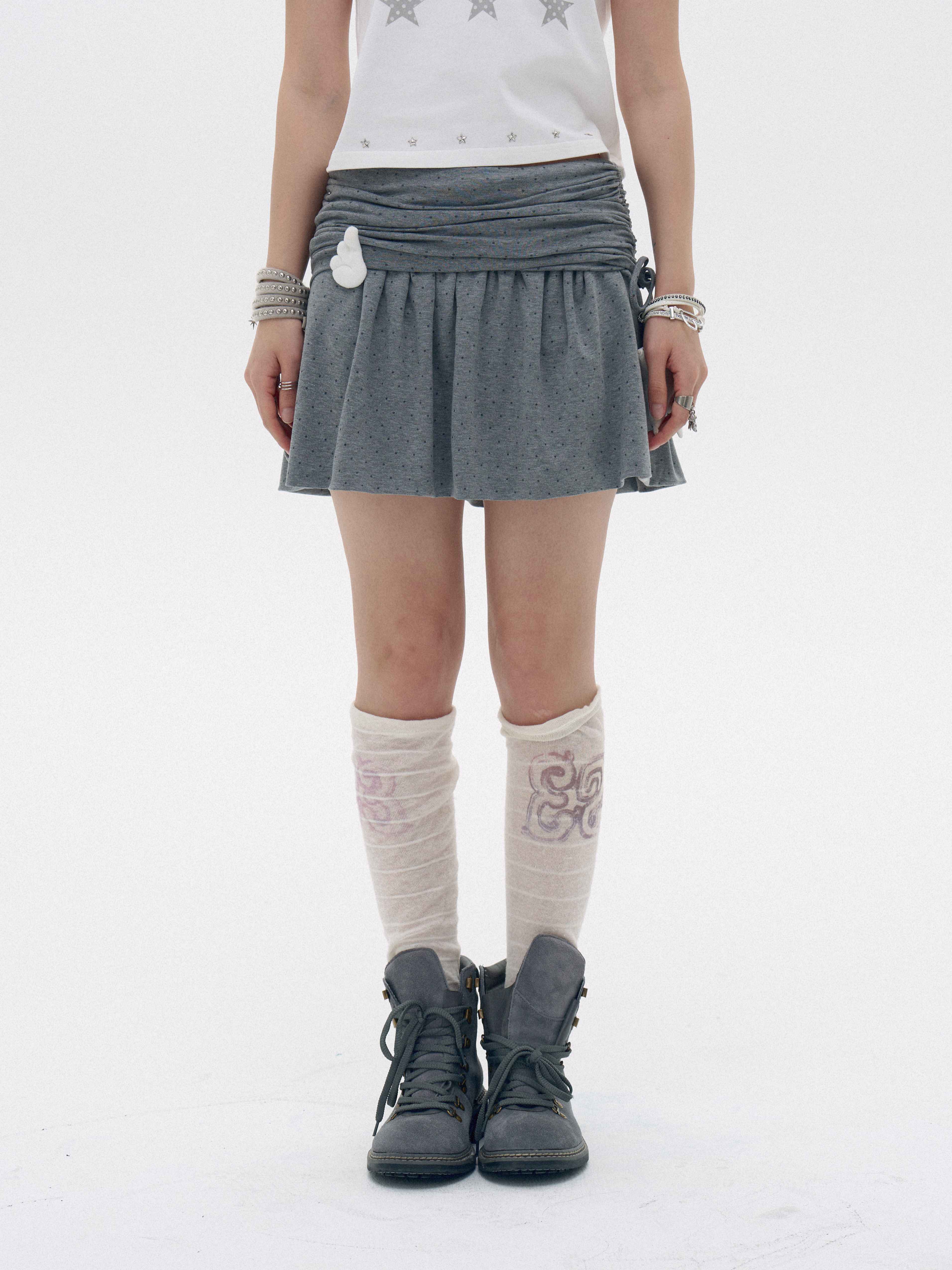 innomoood_Polka_Dot_Ruched_Drawstring_Lined_A_Line_Women&