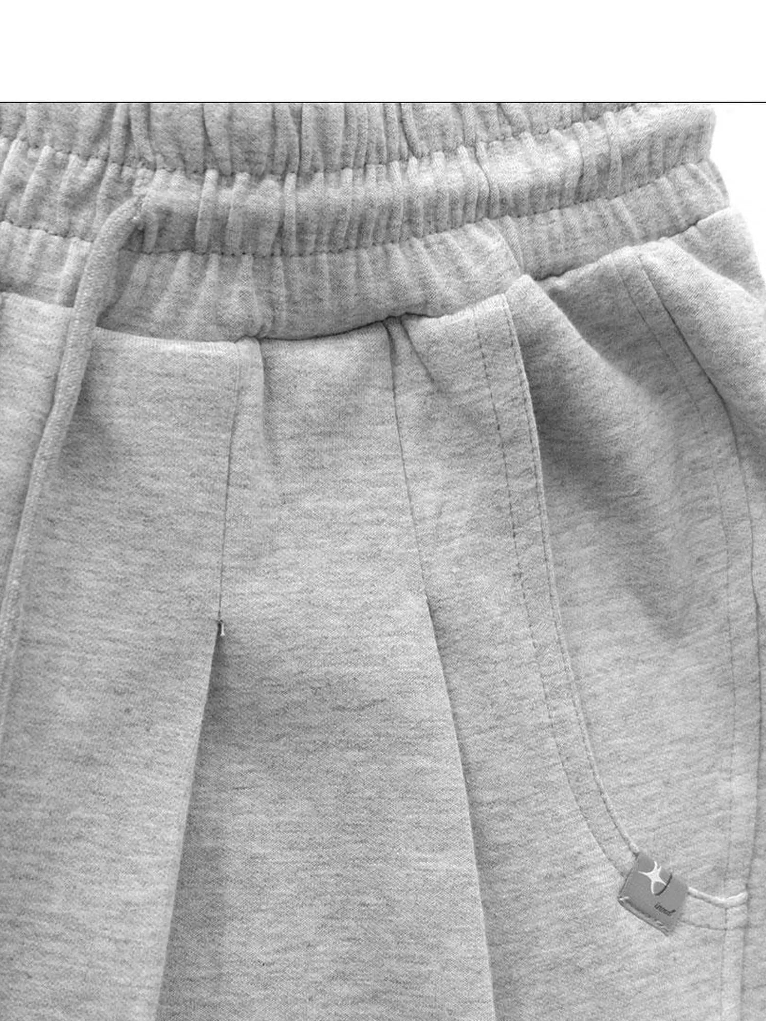 Relaxed Knit Trousers With Elastic Waist