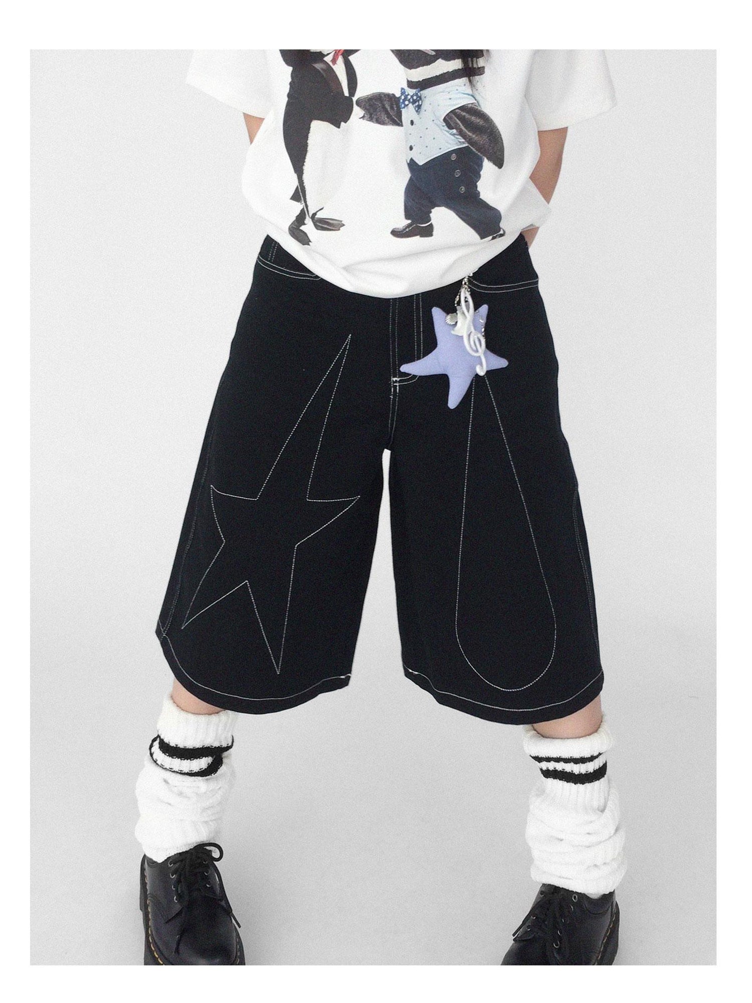 innomoood Shell Note Star Pendant Necklace