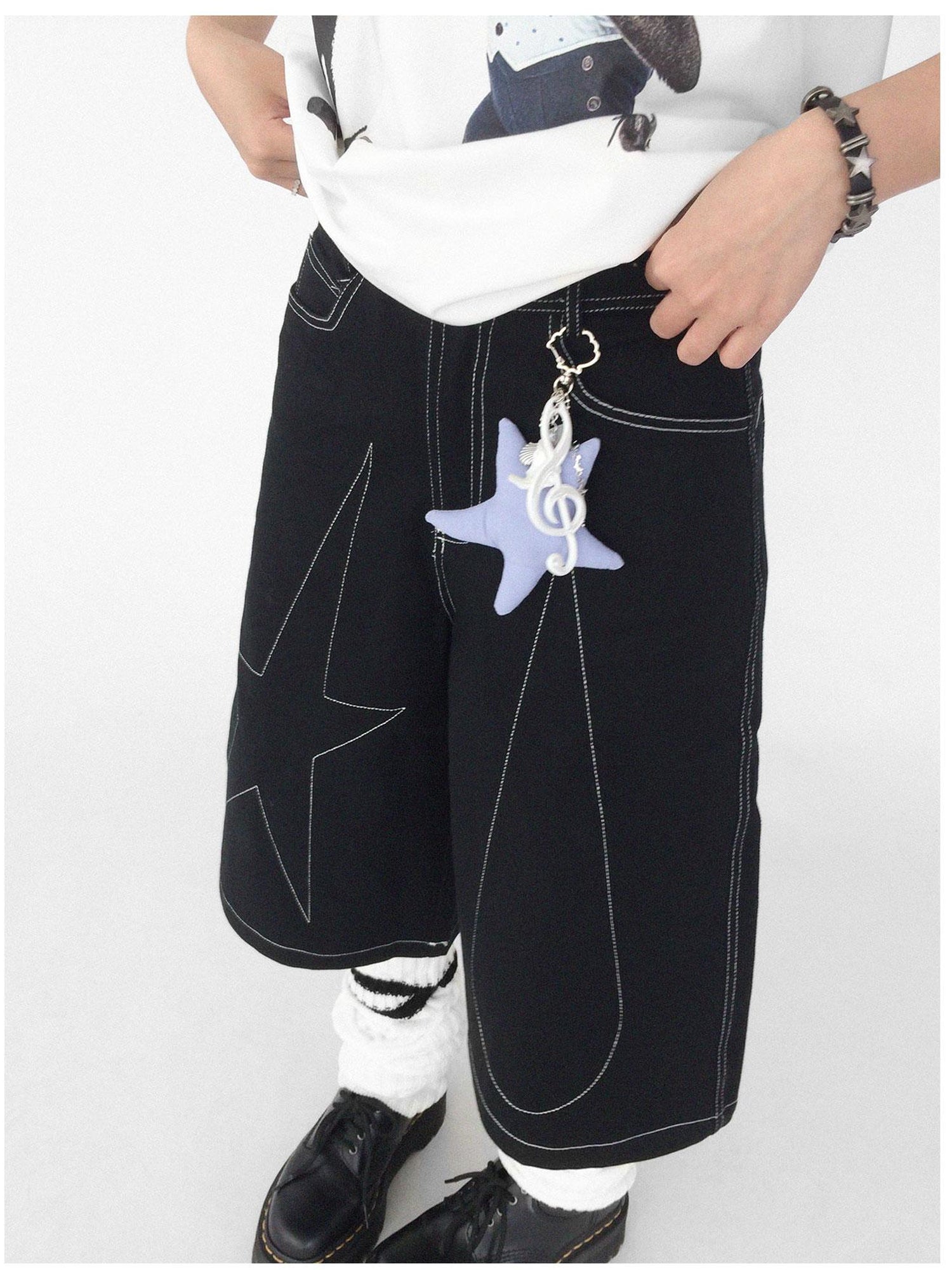 innomoood Shell Note Star Pendant Necklace