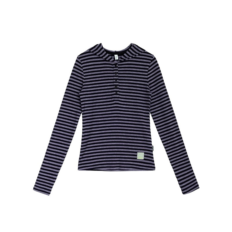 innomoood_Slim_Fit_Striped_Hooded_Long_Sleeve_Casual_Comfortable_Women_T-Shirt_MISSTT