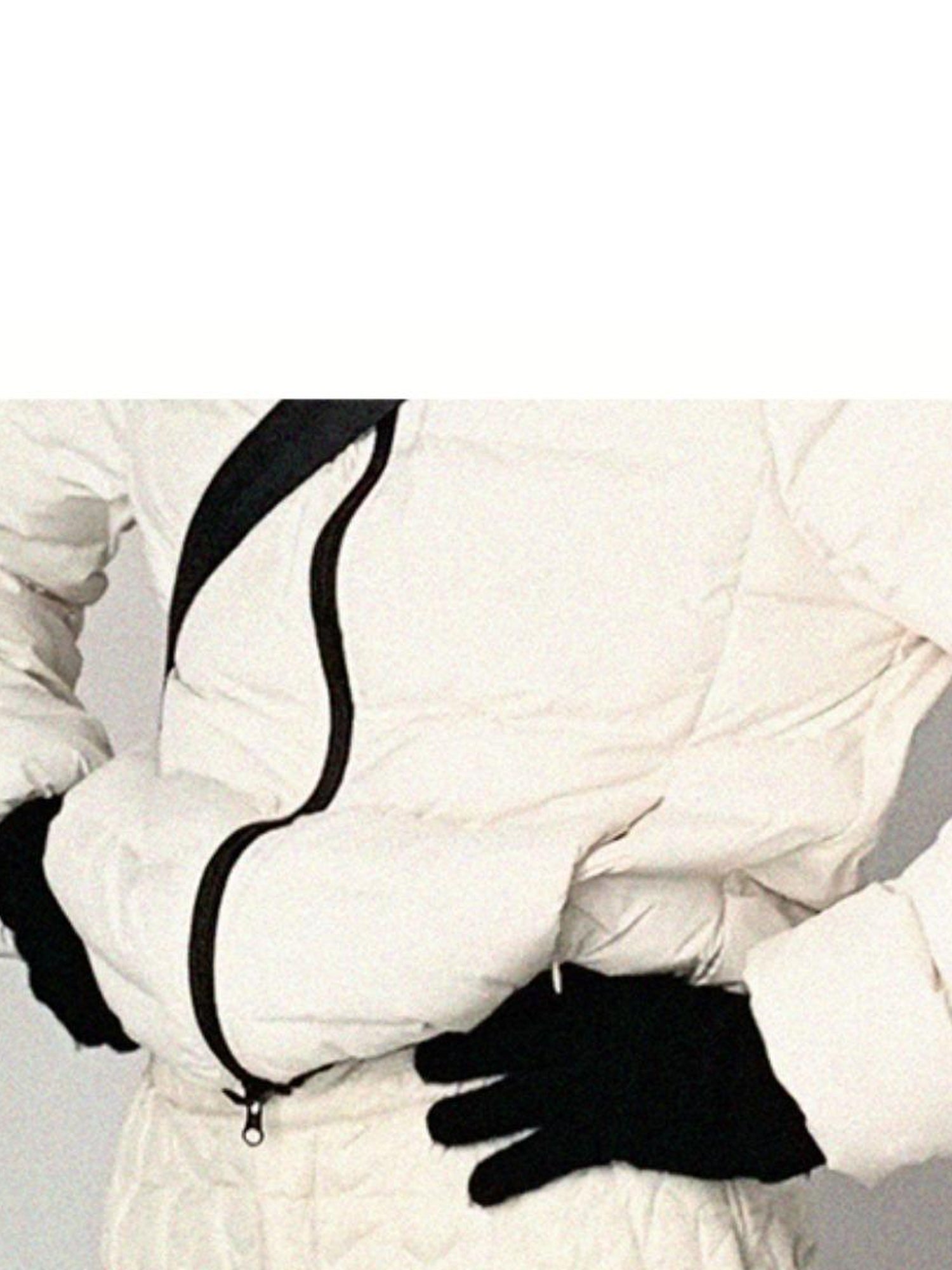 innomoood Star Embroidered Quilted Cargo Pants