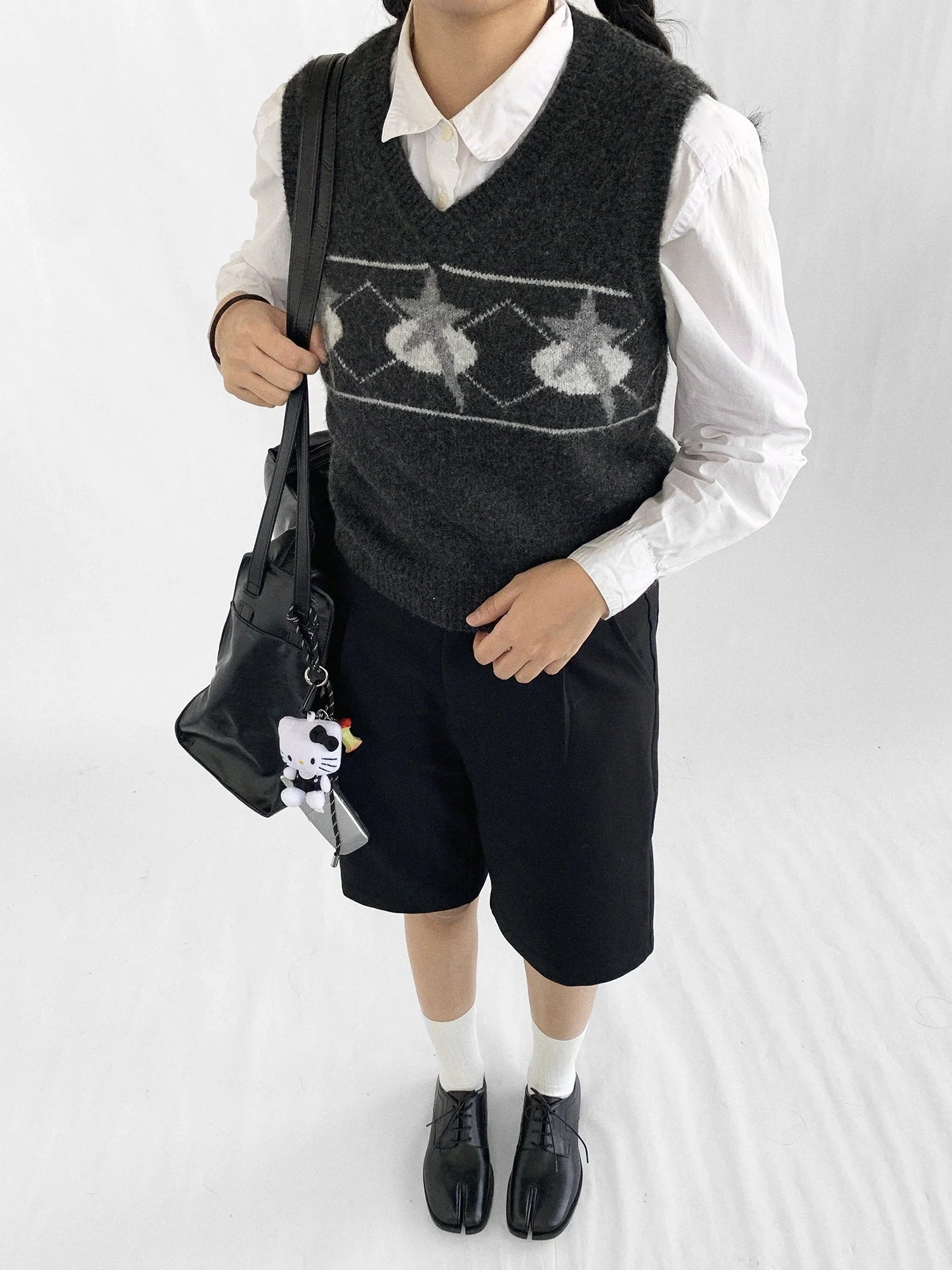 Star Jacquard Wool Blend Vest