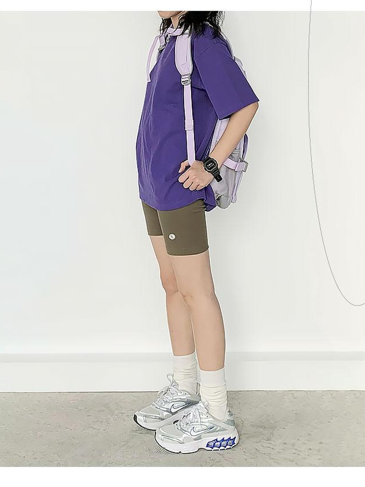 innomoood Stretch Fit Cotton Knit Yoga Training Shorts