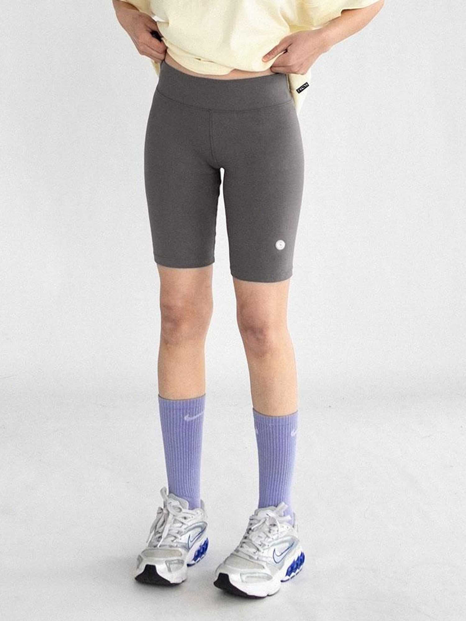 innomoood Stretch Fit Cotton Knit Yoga Training Shorts