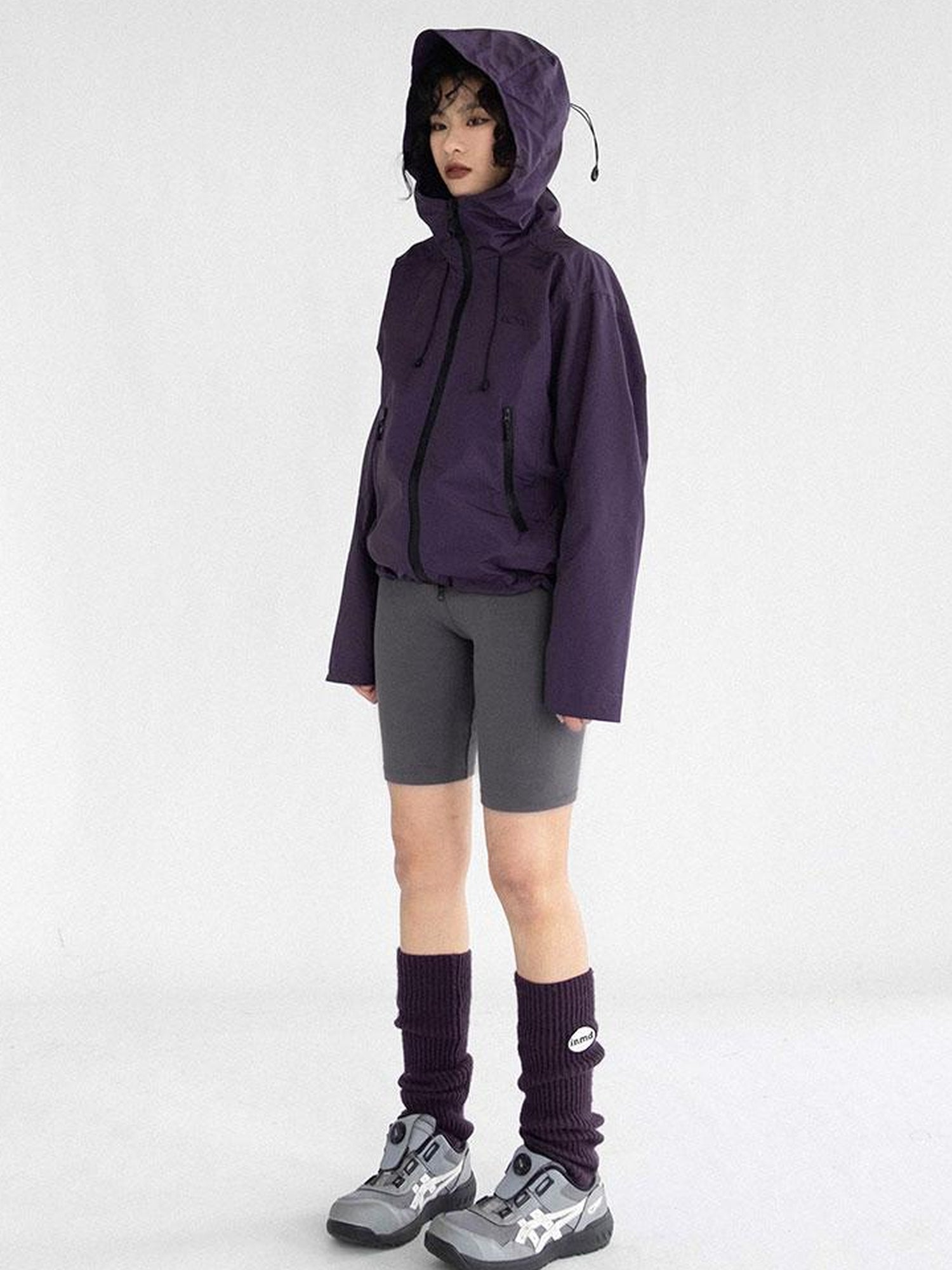 innomoood Stretch Fit Cotton Knit Yoga Training Shorts