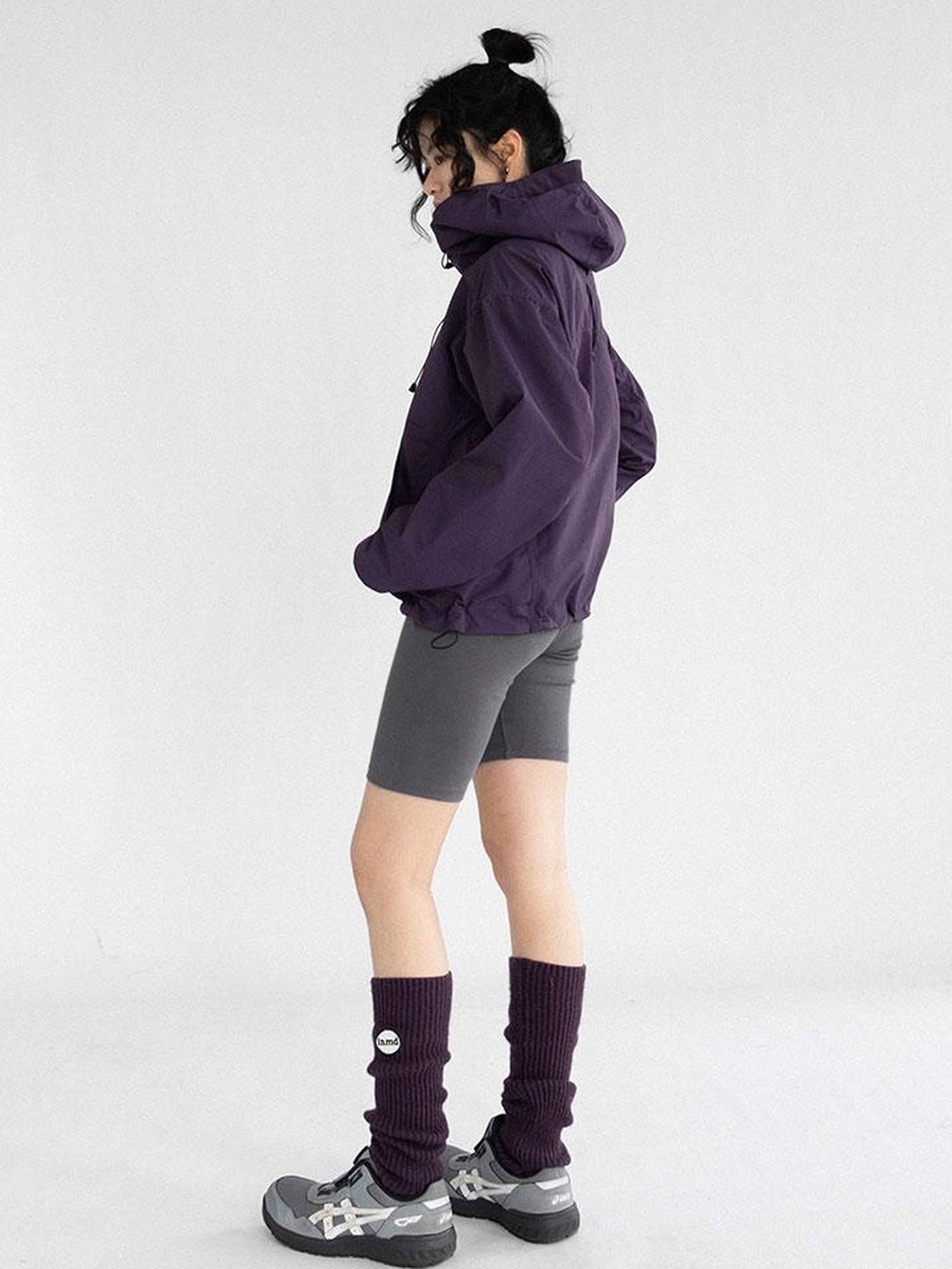 innomoood Stretch Fit Cotton Knit Yoga Training Shorts