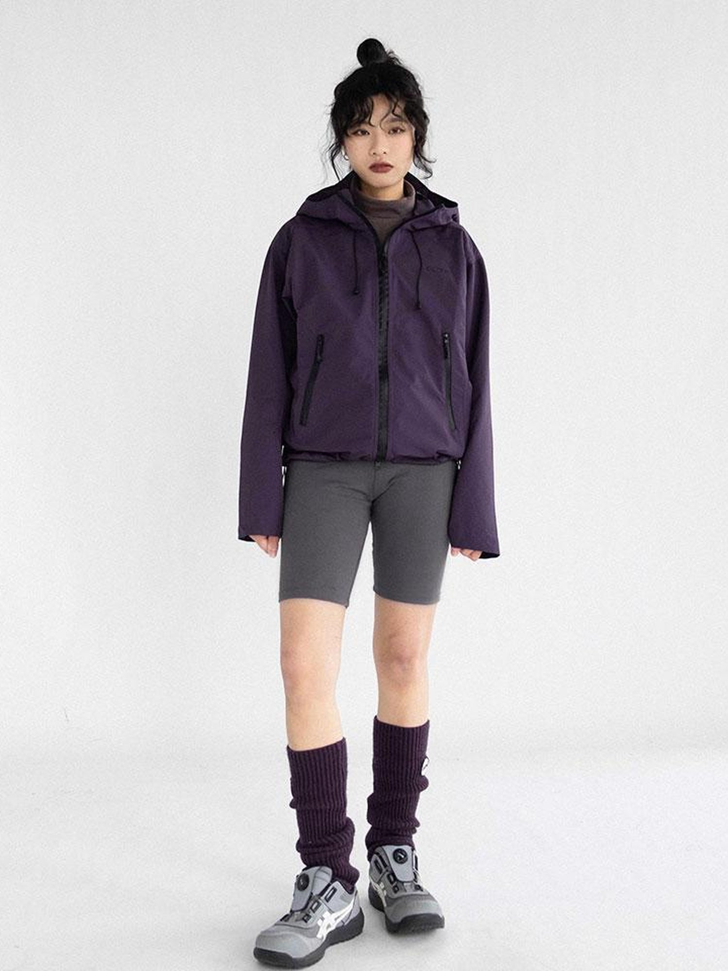 innomoood Stretch Fit Cotton Knit Yoga Training Shorts