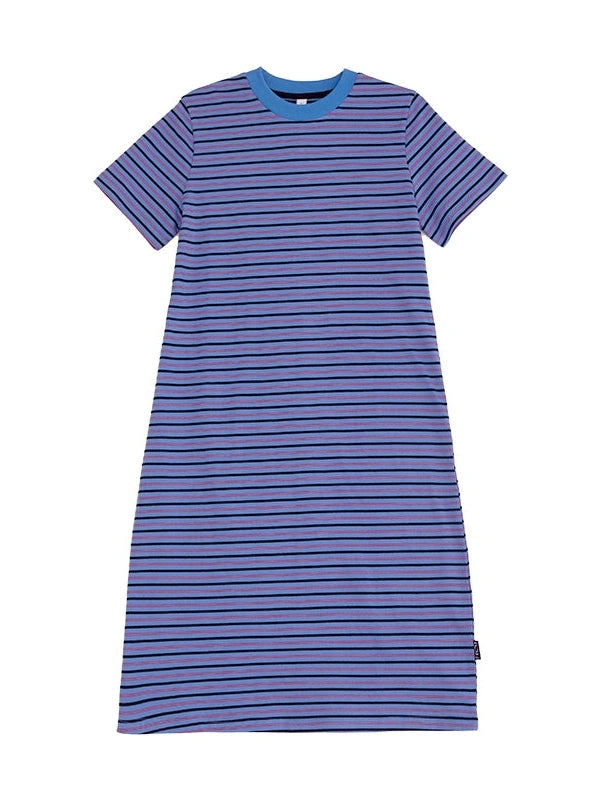 Striped Knit T-shirt Dress
