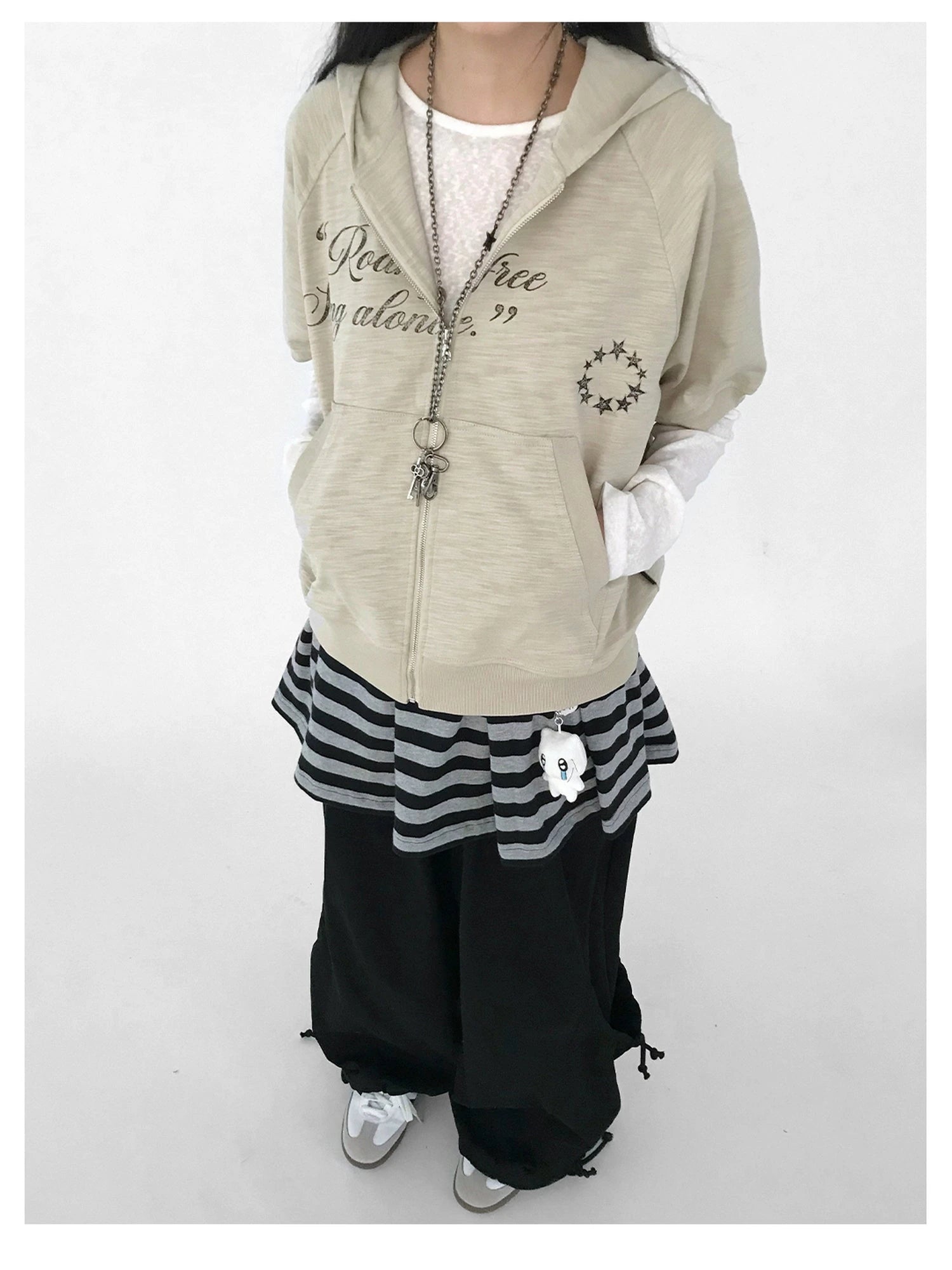 Striped Pleated Knit Miniskirt with Ribbed Waist