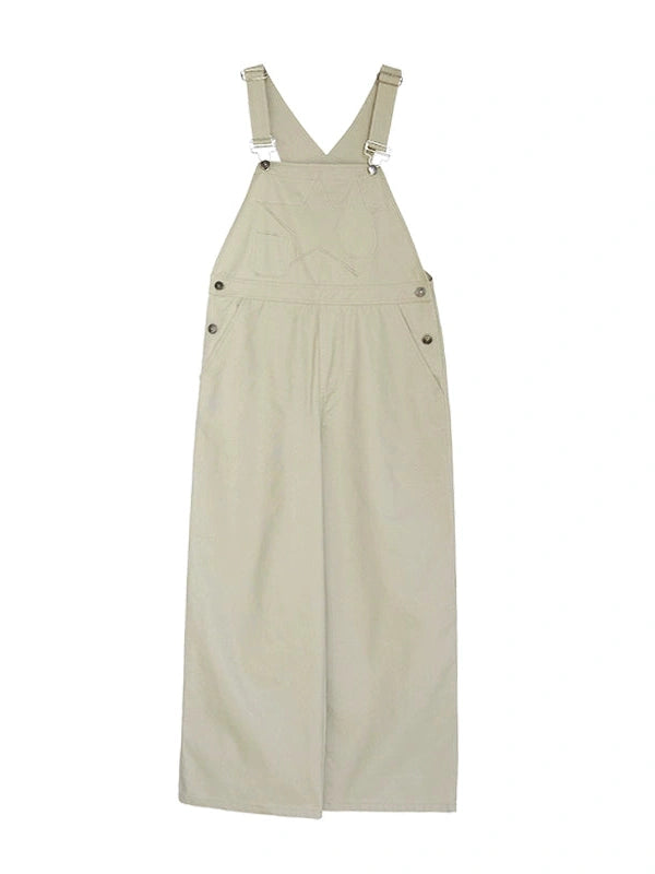 Tear Stars Raw Edge Applique Overalls