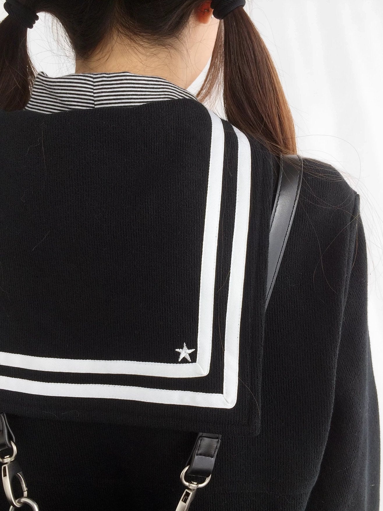 innomoood Textured Chunky Knit Oversized Cropped Crew Neck Women Office Pullover Cardigans