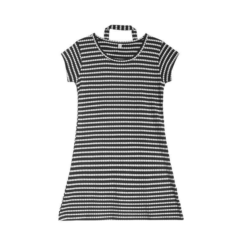 innomoood_Textured_Stripe_Tie_Front_A_Line_Knit_Dress_With_Flutter_Sleeves_MISSTT