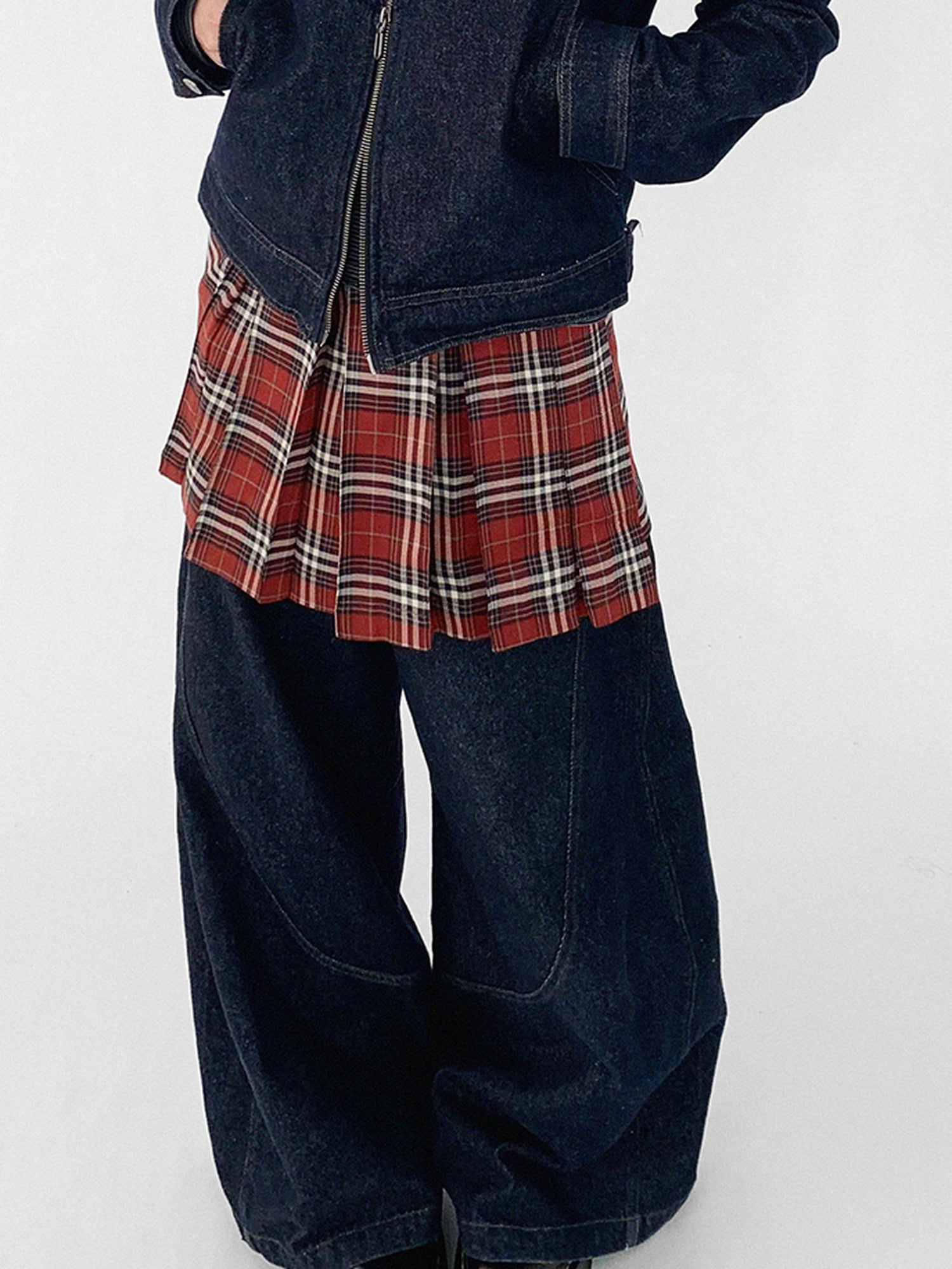 innomoood Vintage Washed Denim Jacket Unisex Cropped Trucker