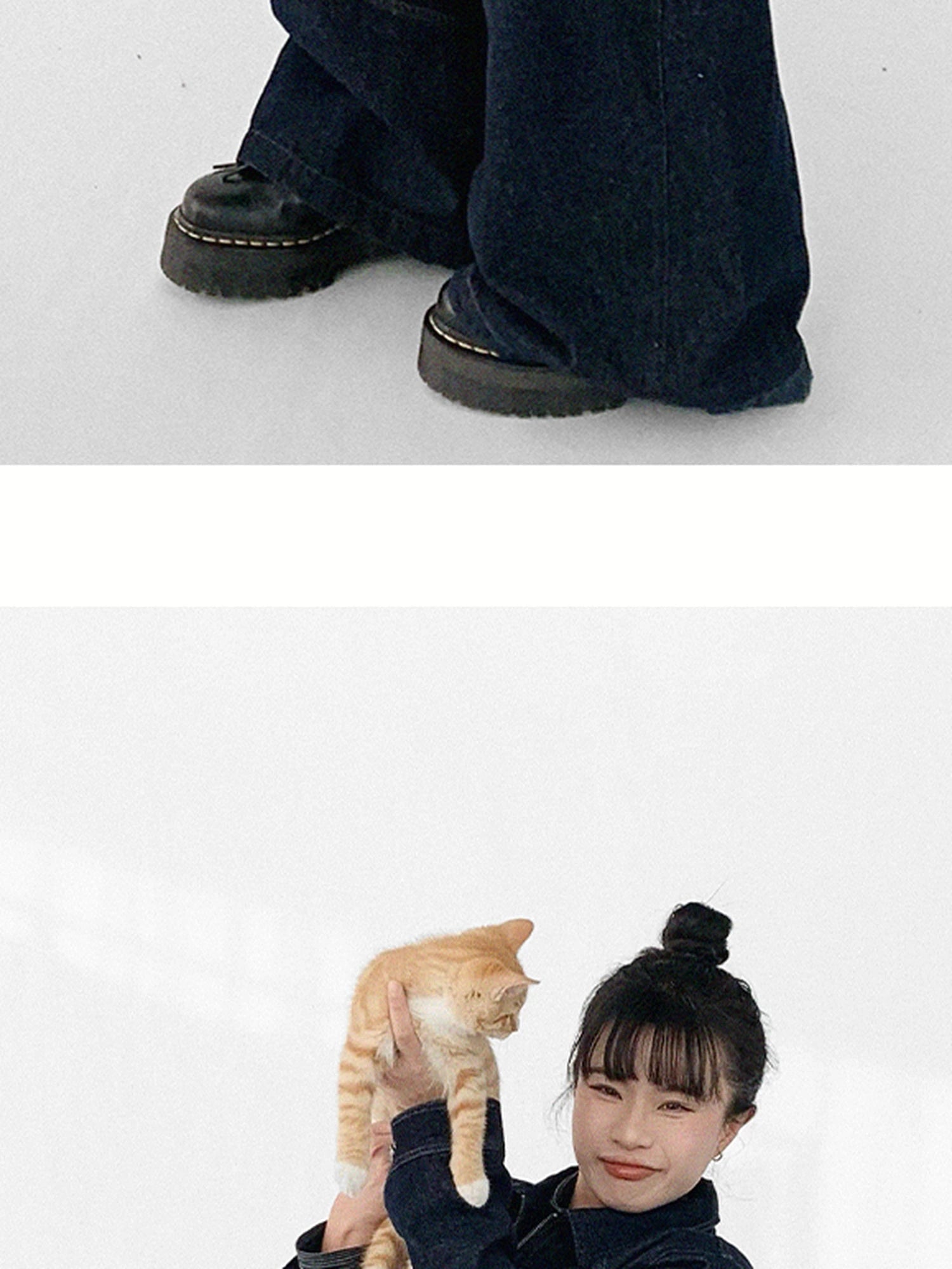 Vintage Washed Denim Jacket Unisex Cropped Trucker