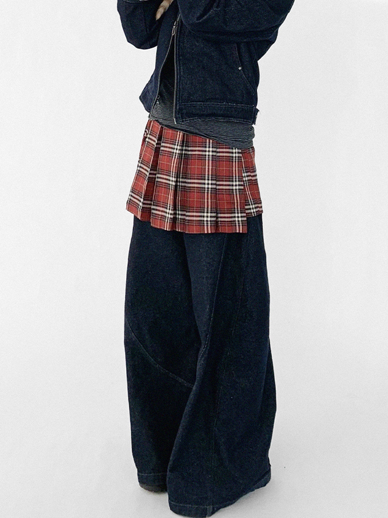innomoood Vintage Washed Denim Jacket Unisex Cropped Trucker