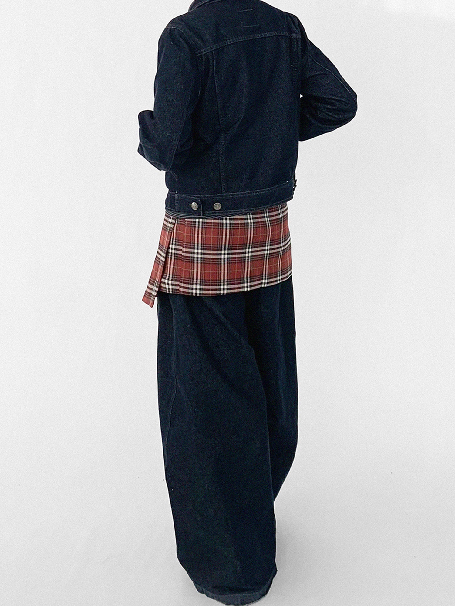 innomoood Vintage Washed Denim Jacket Unisex Cropped Trucker