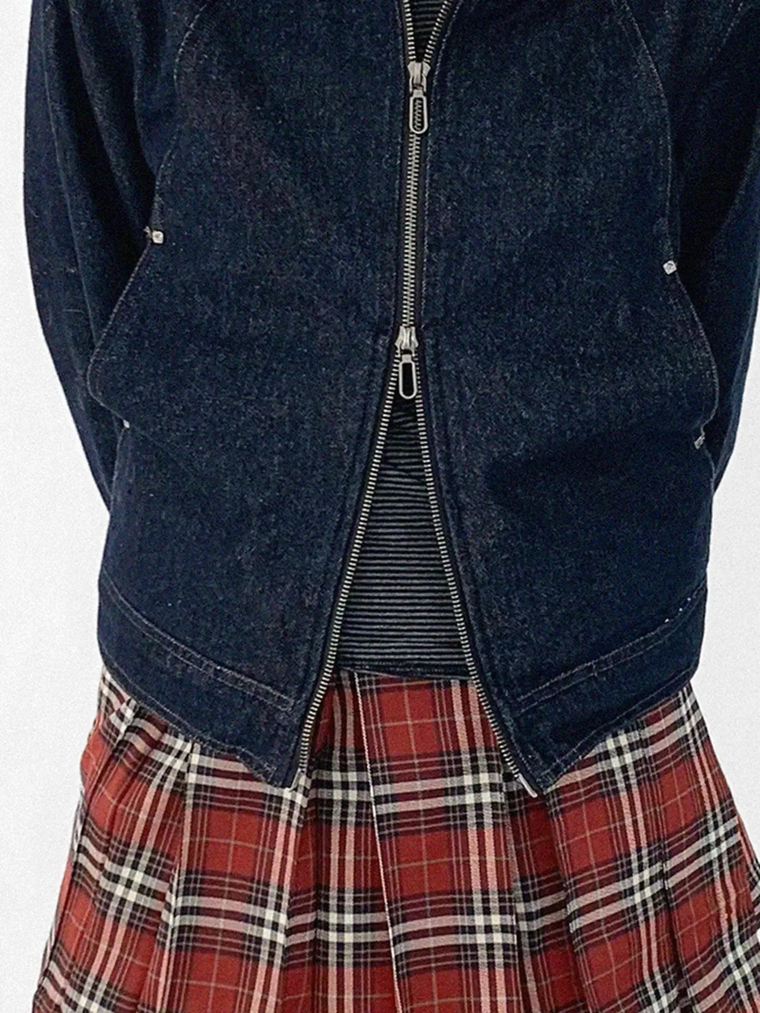 Vintage Washed Denim Jacket Unisex Cropped Trucker