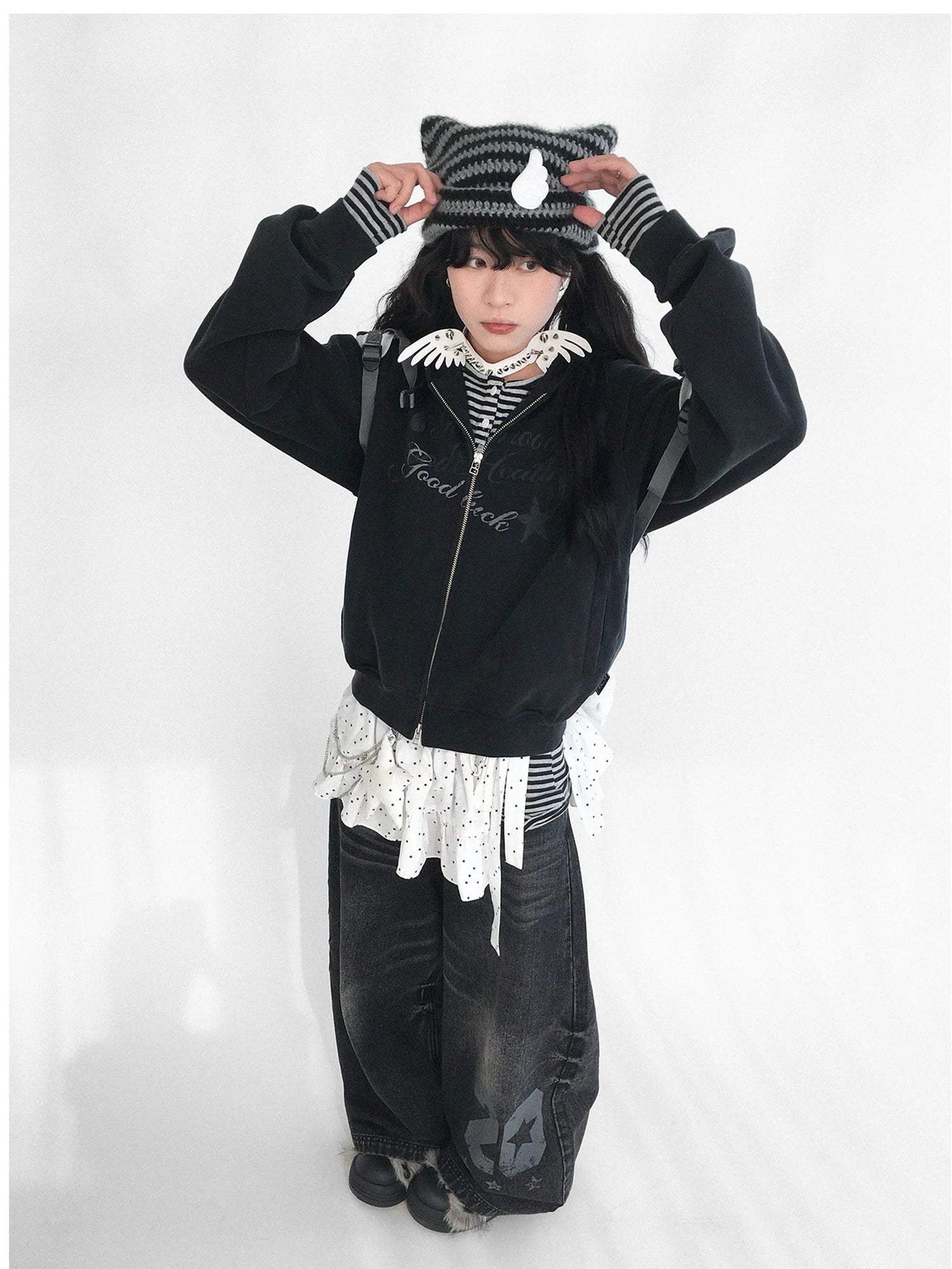 Vintage Washed Indigo Hooded Sweatshirt