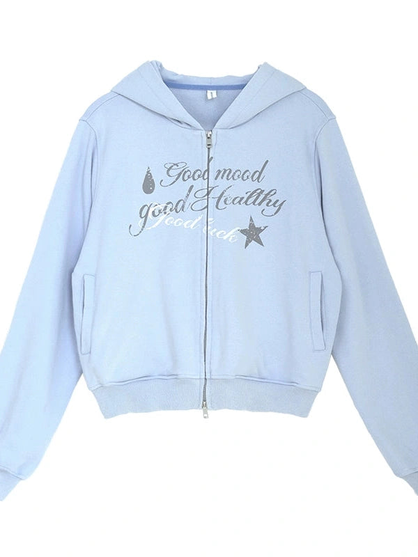 Vintage Washed Indigo Hooded Sweatshirt