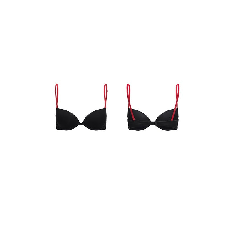 itsdinn_Black_White_Gold_Leopard_Thin_Red_Straps_Half_Cup_Underwire_Women&