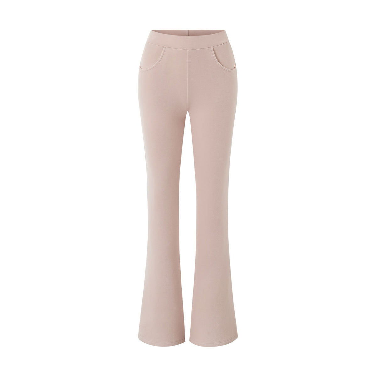 itsdinn_Gray_Pink_Two_Tone_Devil_Horn_Hood_Zip_Slimming_Flared_Women&