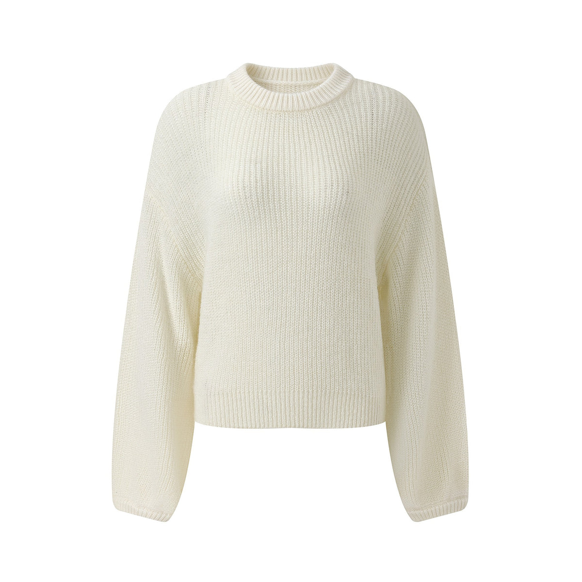itsdinn_Lantern_Sleeve_Round_Neck_Waist_Cropped_Knit_Women&