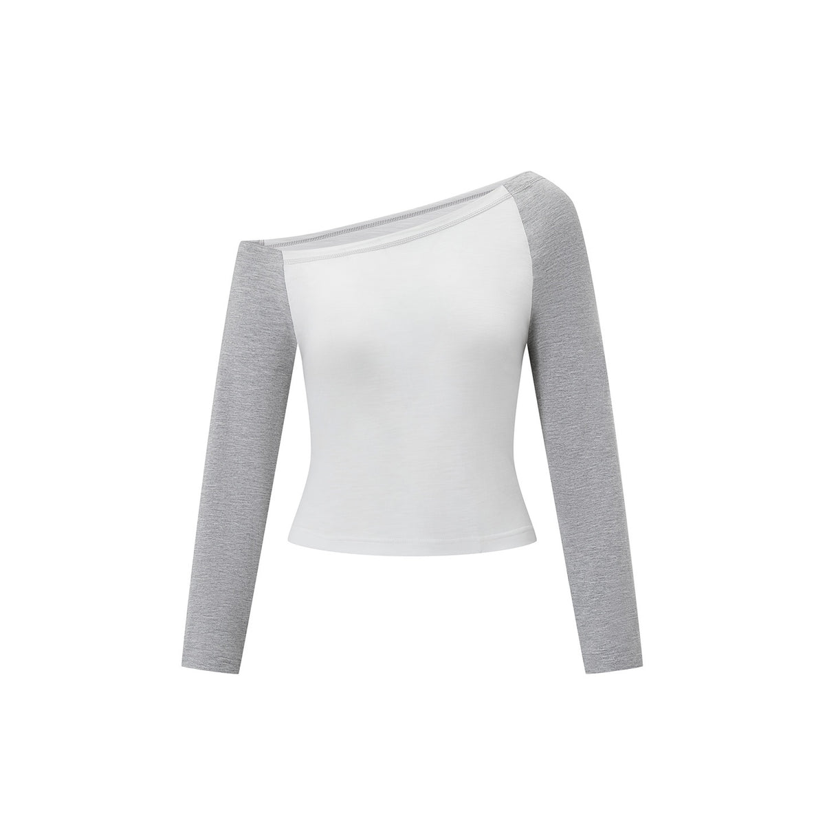 itsdinn_One_Shoulder_Colorblock_Raglan_Cropped_Women&