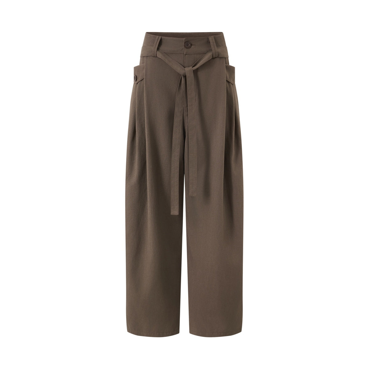 itsdinn_Retro_Pleated_Low_Waist_Drawstring_Curved_Leg_Women&