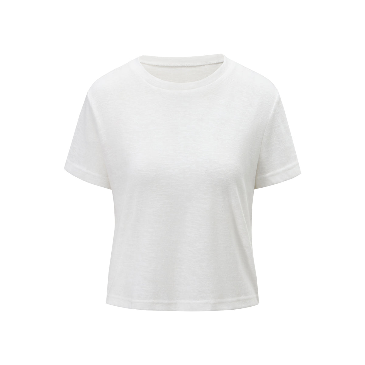 itsdinn_Snowflake_Semi_Sheer_Short_Sleeve_Round_Neck_Women&