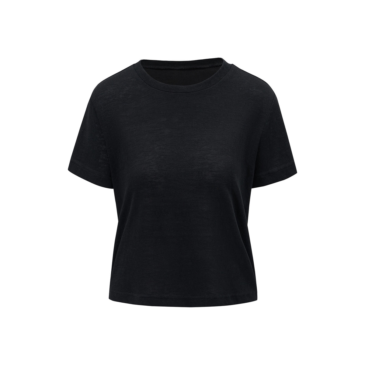 itsdinn_Snowflake_Semi_Sheer_Short_Sleeve_Round_Neck_Women&