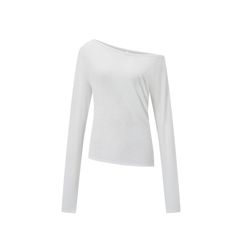 itsdinn_Solid_Asymmetrical_Drop_Shoulder_Women&