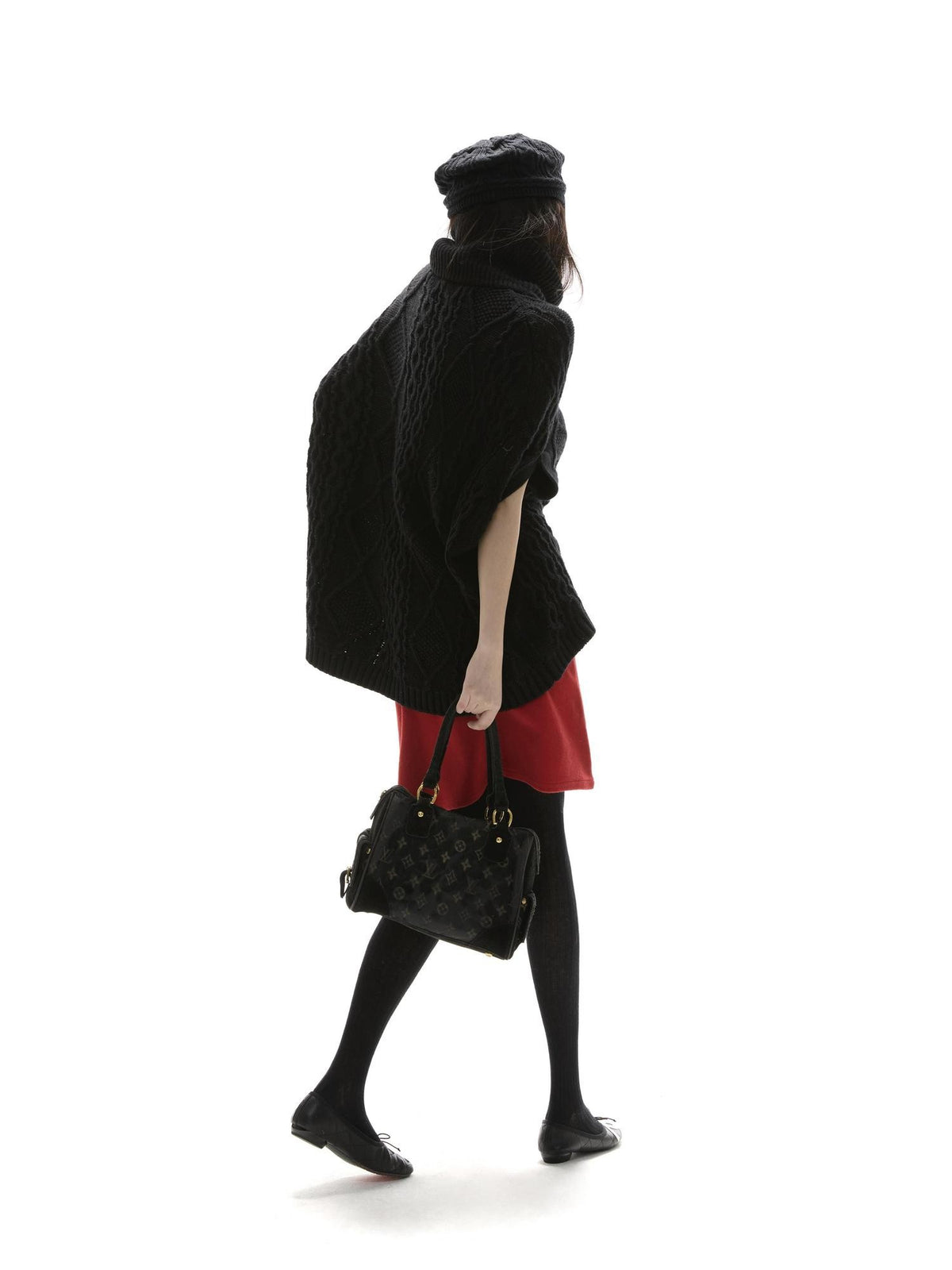 itsdinn True Red Low Waist No Waistband Fitted Side Zipper Women&