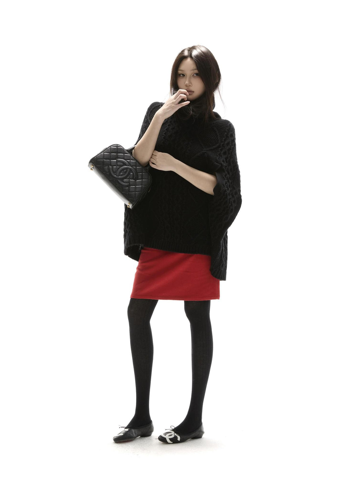 itsdinn True Red Low Waist No Waistband Fitted Side Zipper Women&