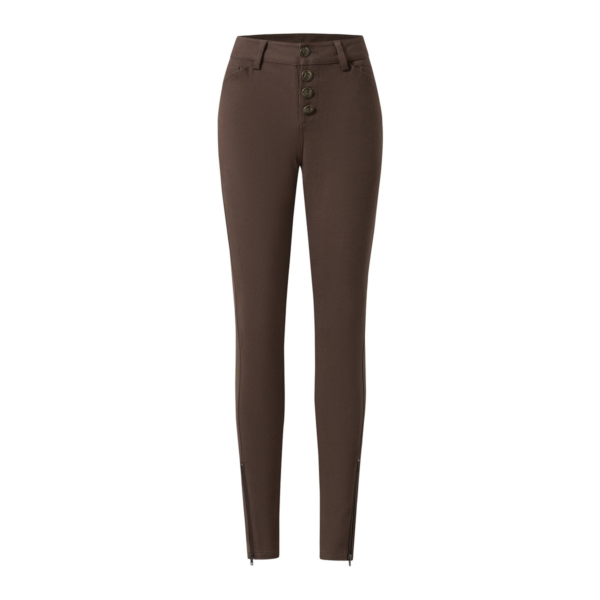 itsdinn_Two_Tone_Low_Waist_Metal_Zipper_Vintage_Court_Women&
