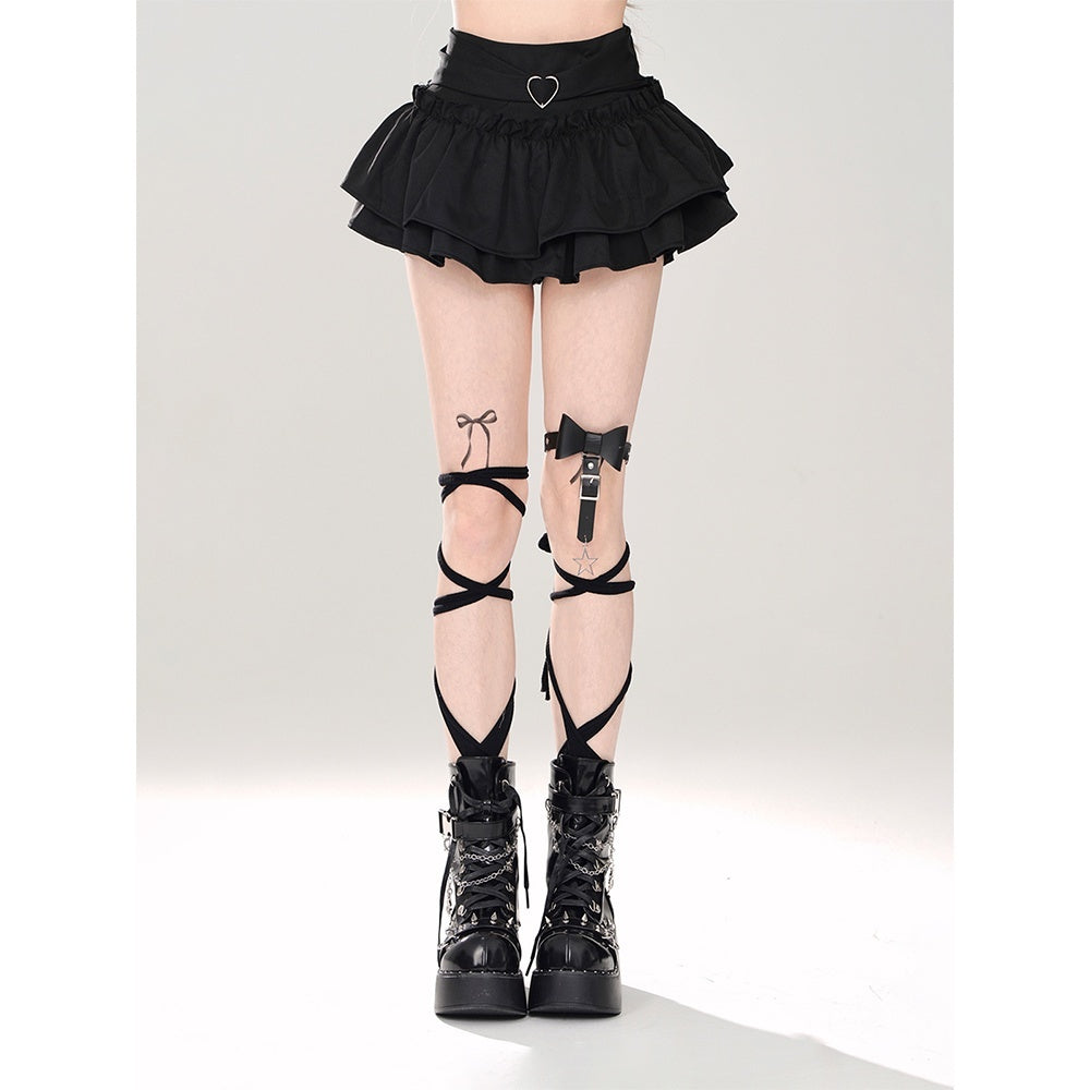 kelly_kitty_Black_A_Line_Puffed_Tiered_Slim_Women&