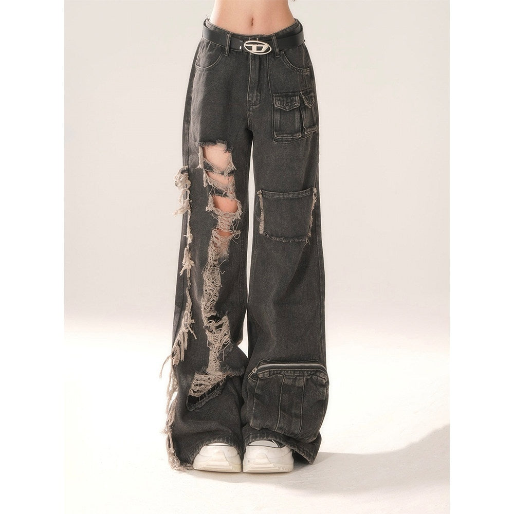 kelly_kitty_Black_Ripped_Workwear_American_Vintage_Women&