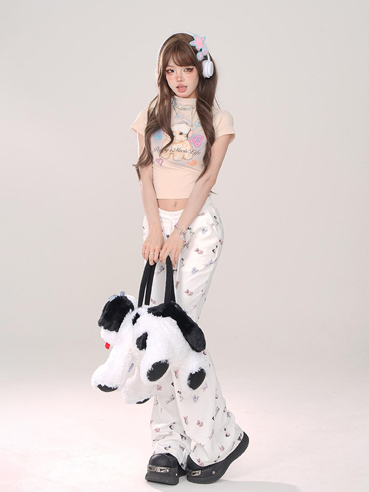 kelly kitty Leg Lengthening Slimming Elastic Drawstring Waist Women&