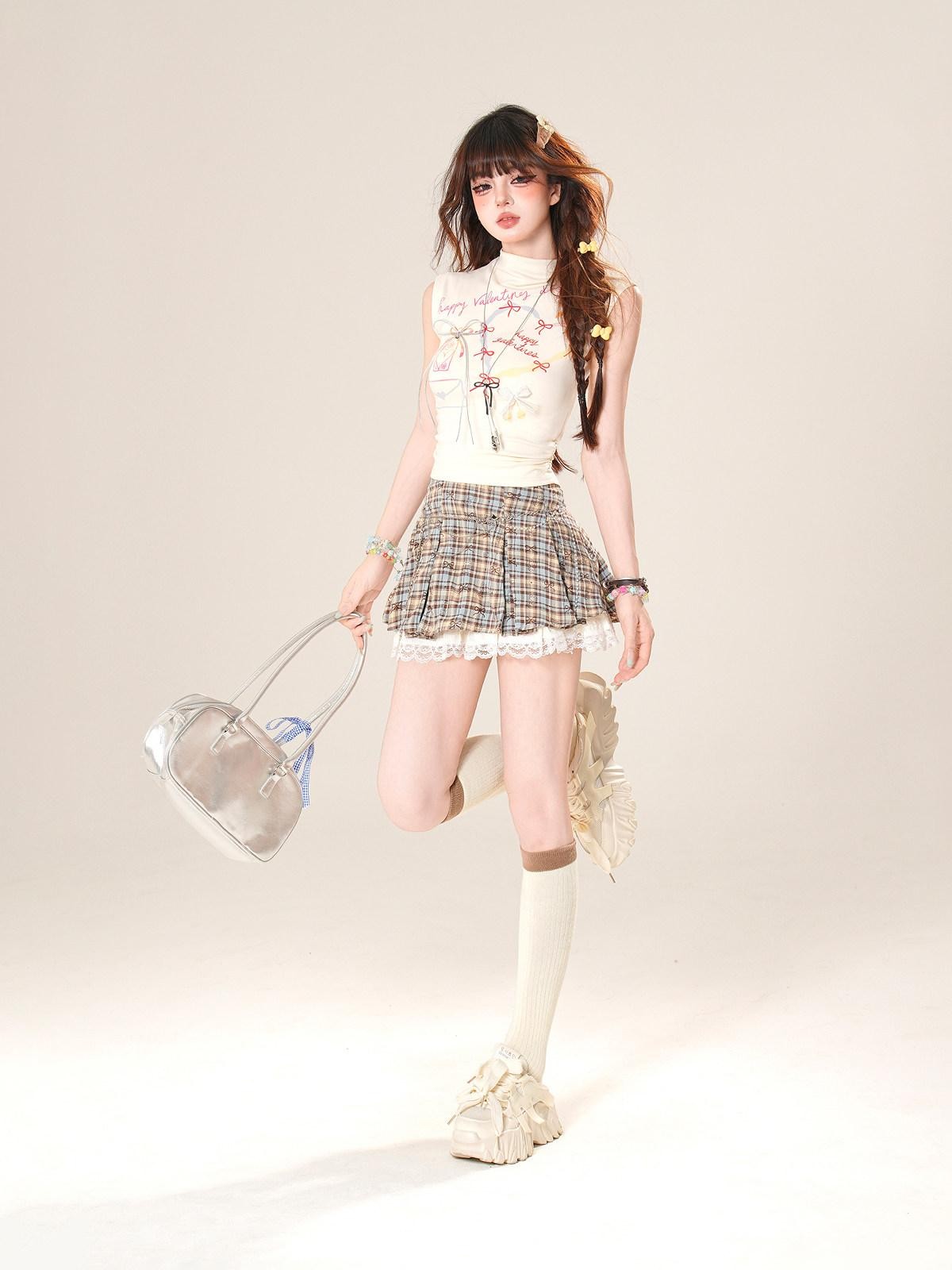 kelly kitty Sexy Spaghetti Strap Drawstring Cropped Slimming Women&