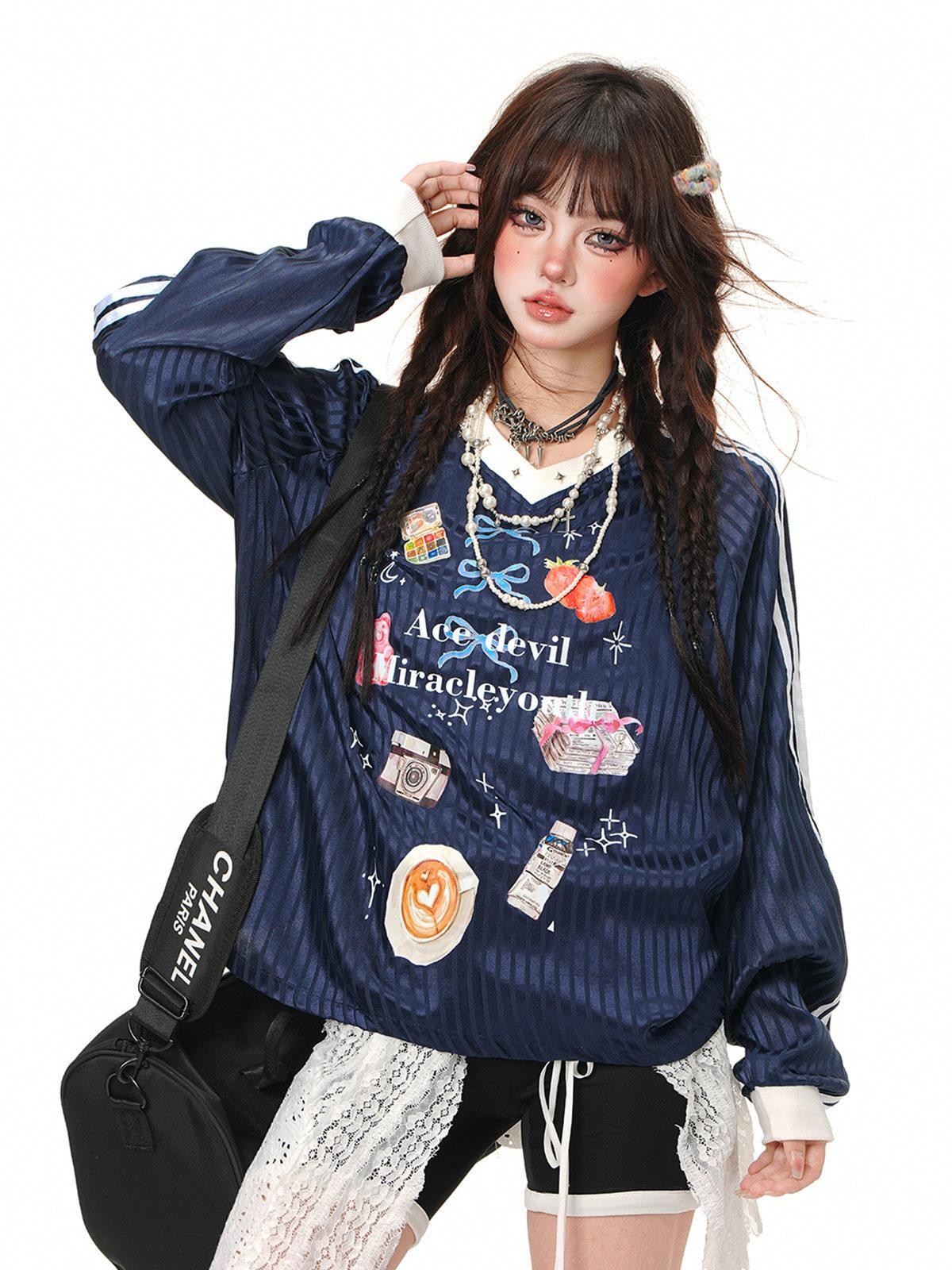 kelly kitty Sweet Relaxed Colorblock Plaid Women&